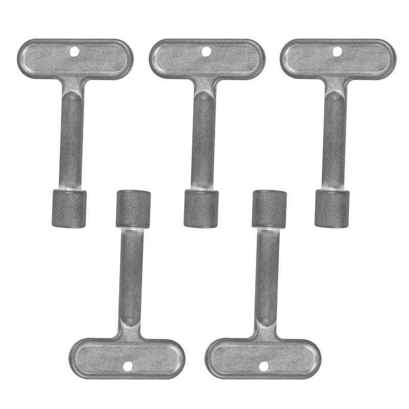 Aulpq 3/8'' Water Key for Zurn Hydrant Key P1300-PART-13-KEY  Square Socket Water Spigot Shut-Off Tool for Wall Hydrant Faucets  Outdoor Hose Valves  and Garden Valves -Silver -5 Pcs - Image 1
